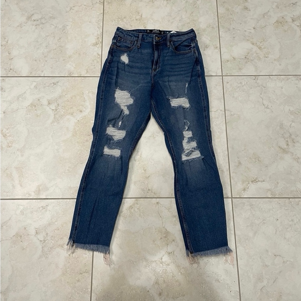 Hollister Distressed Straight Leg Jeans